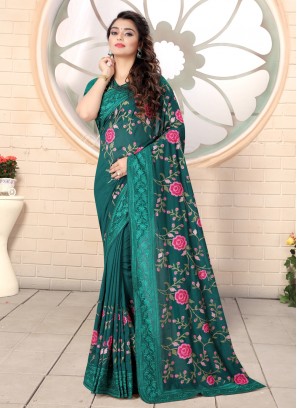 Fab Silk Green Bollywood Saree