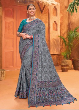 Fabulous Banarasi Silk Reception Trendy Saree