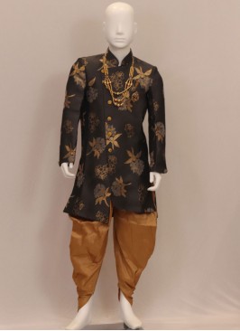 Fabulous Black Color Designer Kurta Pajama For Kids