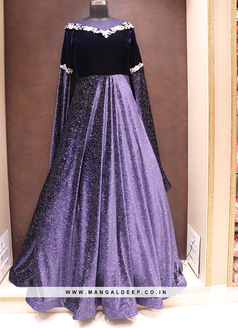 velvet designer gown