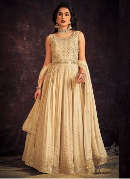 Fabulous Georgette Wedding Designer Gown