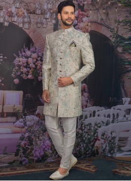 Fabulous Multi Color Men Indo Western For Wedding