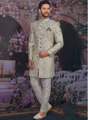 Fabulous Multi Color Men Indo Western For Wedding