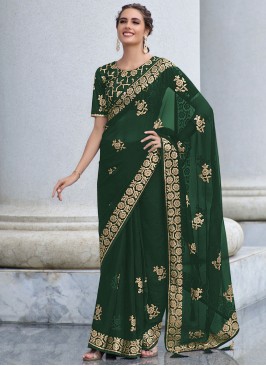 Fabulous Shimmer Georgette Classic Saree