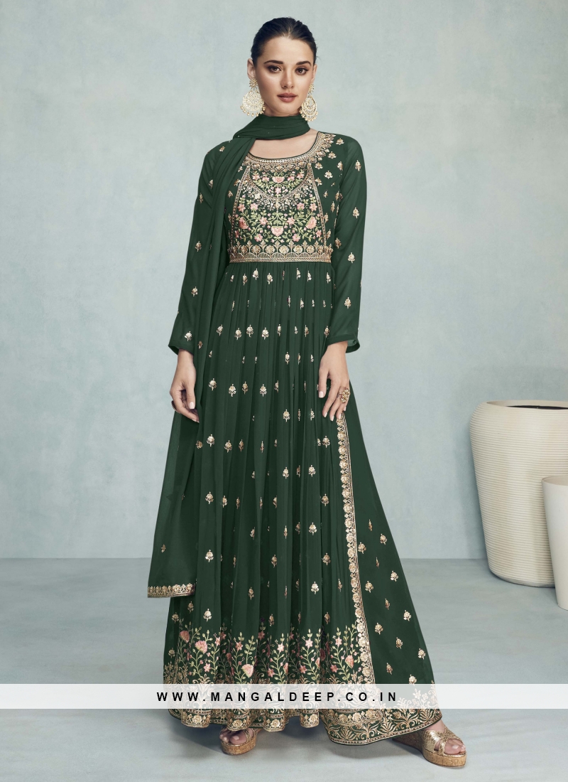 Georgette Sharara plazo suit, Straight at Rs 1399/piece in Surat | ID:  2852427034897