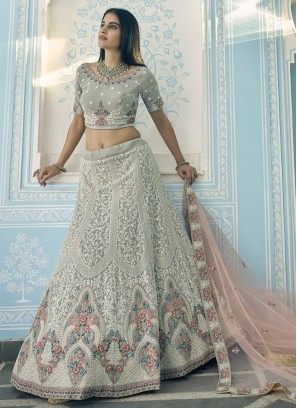 Fantastic Faux Georgette Zari Lehenga Choli