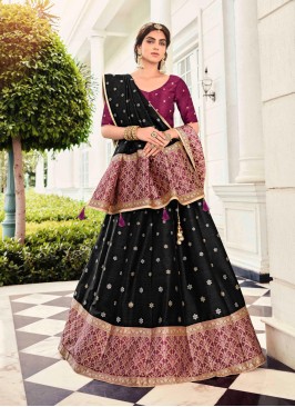 Fascinating Black Designer Lehenga Choli