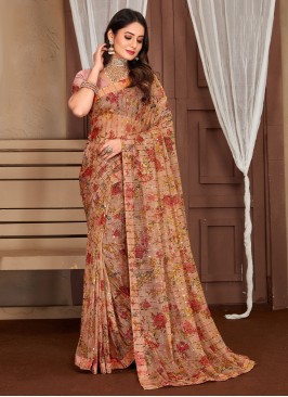 Fascinating Embroidered Trendy Saree
