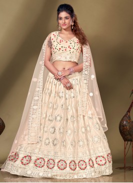 Fascinating Viscose Lucknowi work Readymade Lehenga Choli