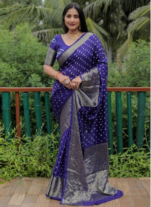 Fashionable Pure Silk Festival Contemporary Saree