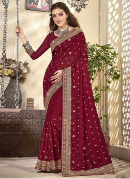 Festal Vichitra Silk Mehndi Saree