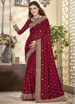 Festal Vichitra Silk Mehndi Saree
