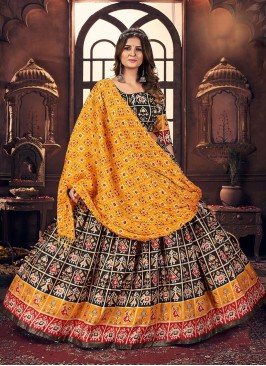 Festive Function Wear Black Color Lehenga Choli