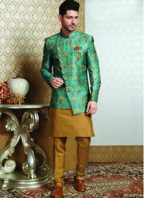 Festive Function Wear Multi Color Jodhpuri Kurta Pajama