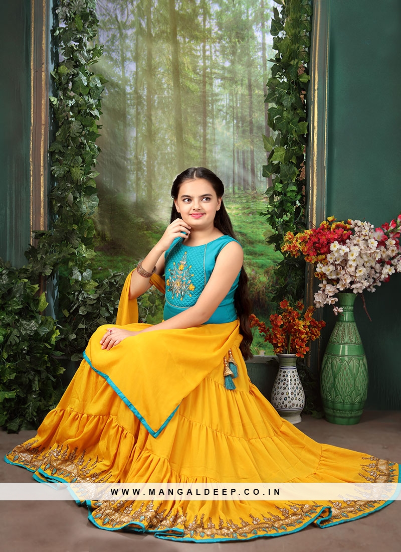 Festive Wear Yellow Color Designer Lehenga Choli