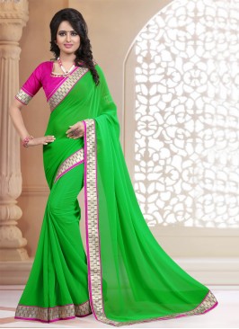 Fetching Faux Georgette Festival Classic Saree