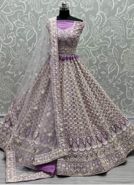 Fetching Lavender Net Lehenga Choli