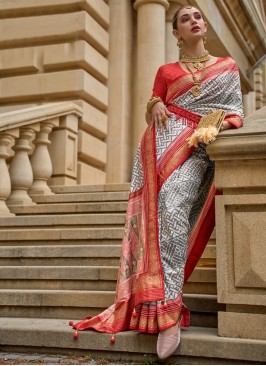 Fetching Patola Print Silk Multi Colour Classic Saree