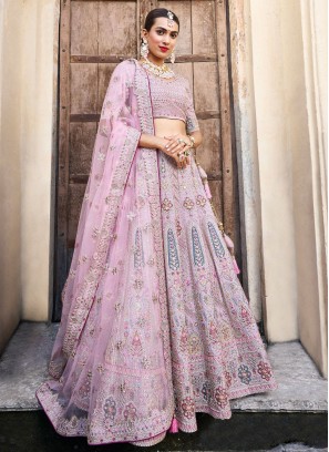 Fine Embroidered Silk A Line Lehenga Choli