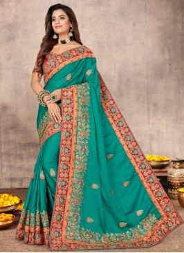 Fine Rama Classic Designer Saree