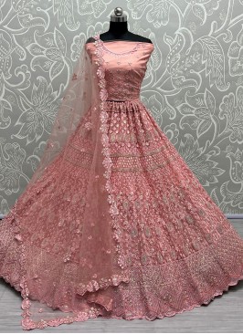 Fine Thread Net Trendy Lehenga Choli