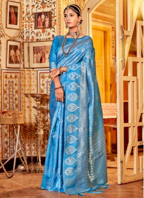 Firozi Cotton Festival Saree