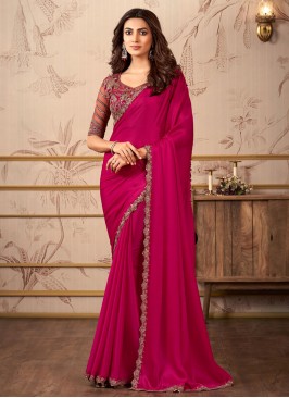 Flamboyant Pink Saree