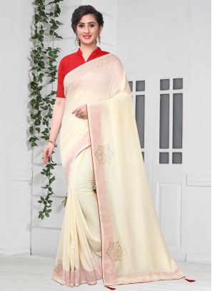 Flamboyant Stone Traditional Saree