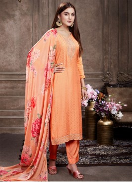 Flamboyant Straight Salwar Suit For Sangeet