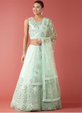 Flamboyant Turquoise Lehenga Choli