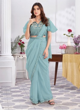 Flattering Sequins Reception Classic Saree
