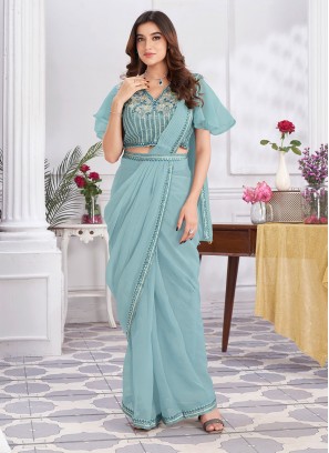 Flattering Sequins Reception Classic Saree