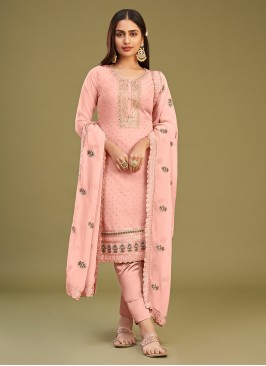 Floral Georgette Swarovski Trendy Salwar Kameez