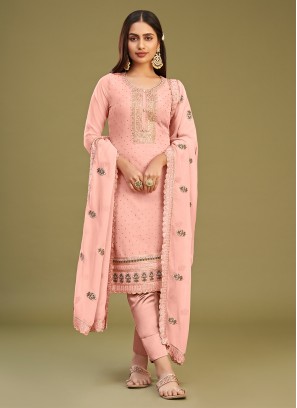 Floral Georgette Swarovski Trendy Salwar Kameez