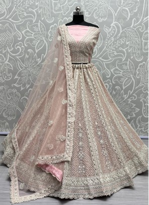 Floral Net Lehenga Choli