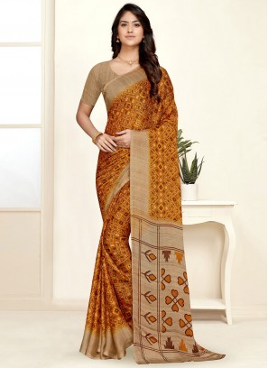 Genius Chiffon Contemporary Saree