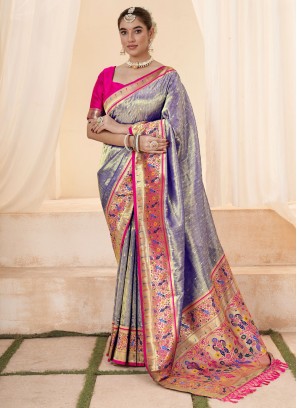 Genius Handloom silk Ceremonial Trendy Saree