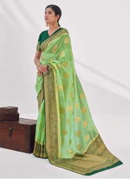 Genius Organza Weaving Classic Saree