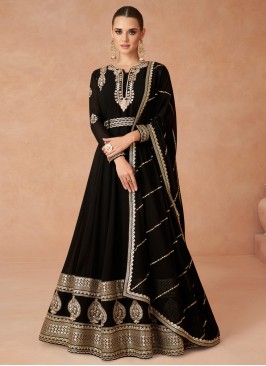 Georgette Gown  in Black