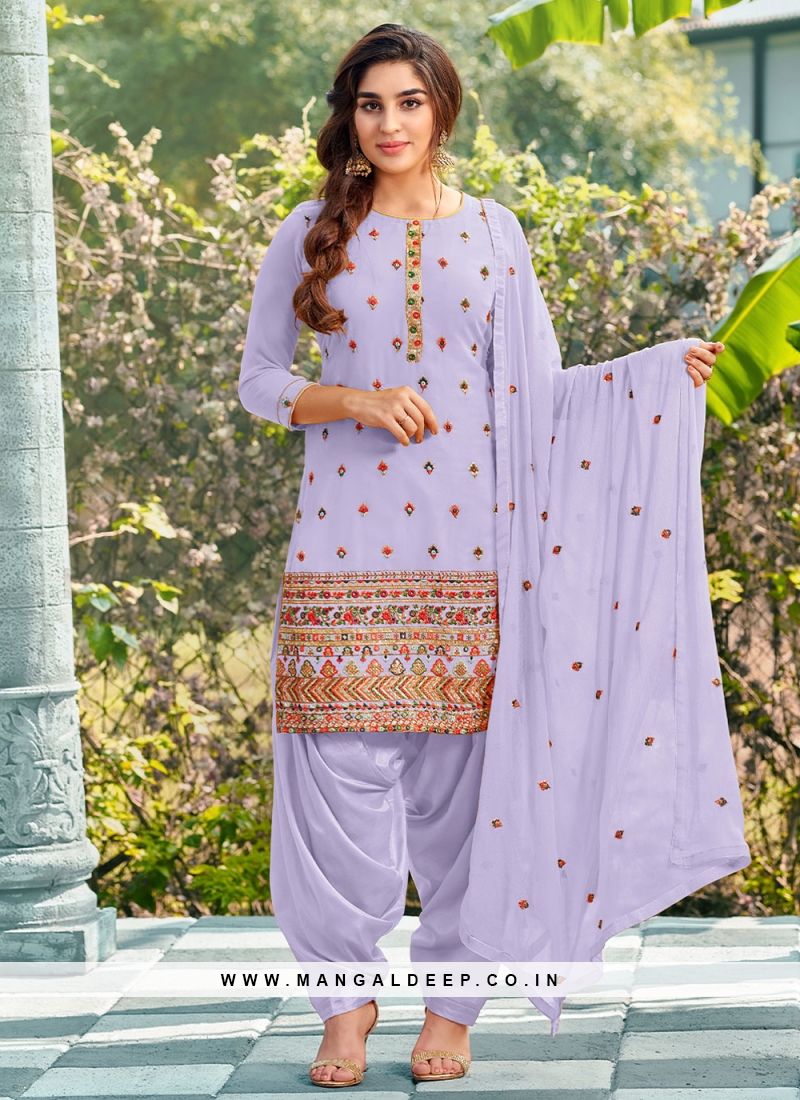 Buy Cotton Red Printed Designer Patiala Salwar Kameez Online - Party Wear Salwar  Suits