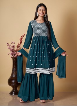 Georgette Morpeach  Readymade Salwar Kameez