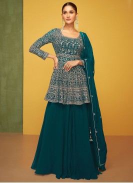 Georgette Rama Readymade Salwar Kameez