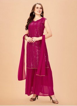 Georgette Rani Readymade Salwar Kameez