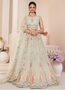 Gilded Net Reception Designer Lehenga Choli