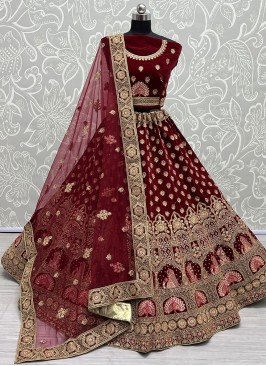 Gilded Wine Engagement A Line Lehenga Choli