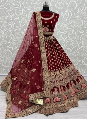 Gilded Wine Engagement A Line Lehenga Choli
