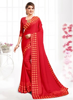 Girlish Satin Party Bollywood Saree