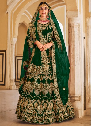 Girlish Velvet Dori Work Lehenga Choli