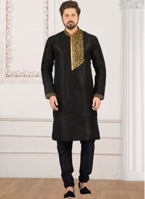 Glamorous Black Color Designer Kurta Payjama