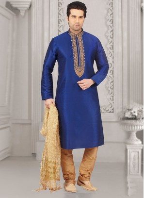 Glamorous Blue Color Designer Kurta Payjama